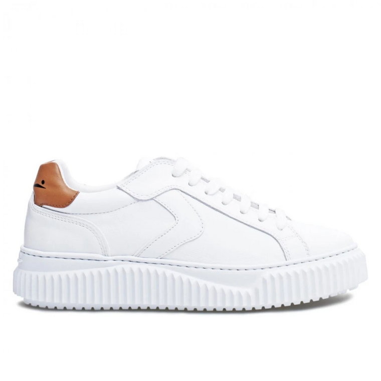 Lipari Calf White-Tobacco Sneakers Voile Blanche