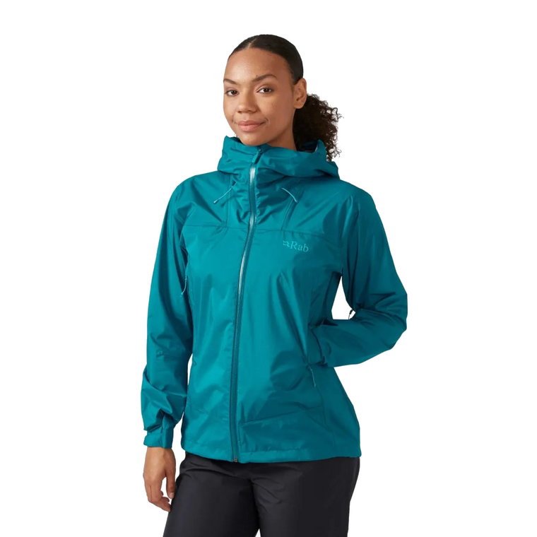 Damska kurtka przeciwdeszczowa Rab Downpour Plus 2.0 Jacket ultramarine - 10