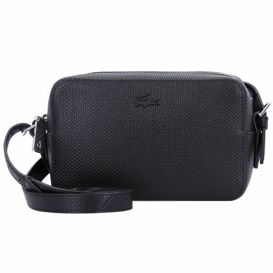 Lacoste Chantaco Classics Torba na ramię skórzana 20 cm noir