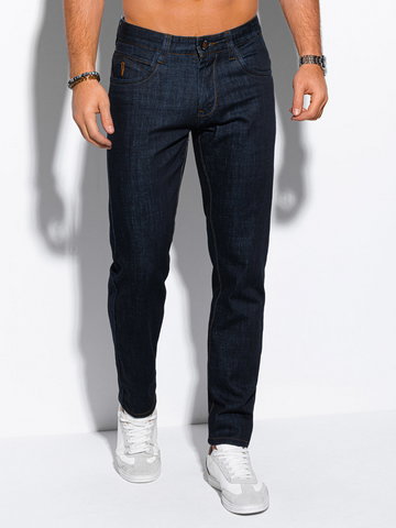Spodnie męskie jeansowe 1147P - ciemnogranatowe - 32