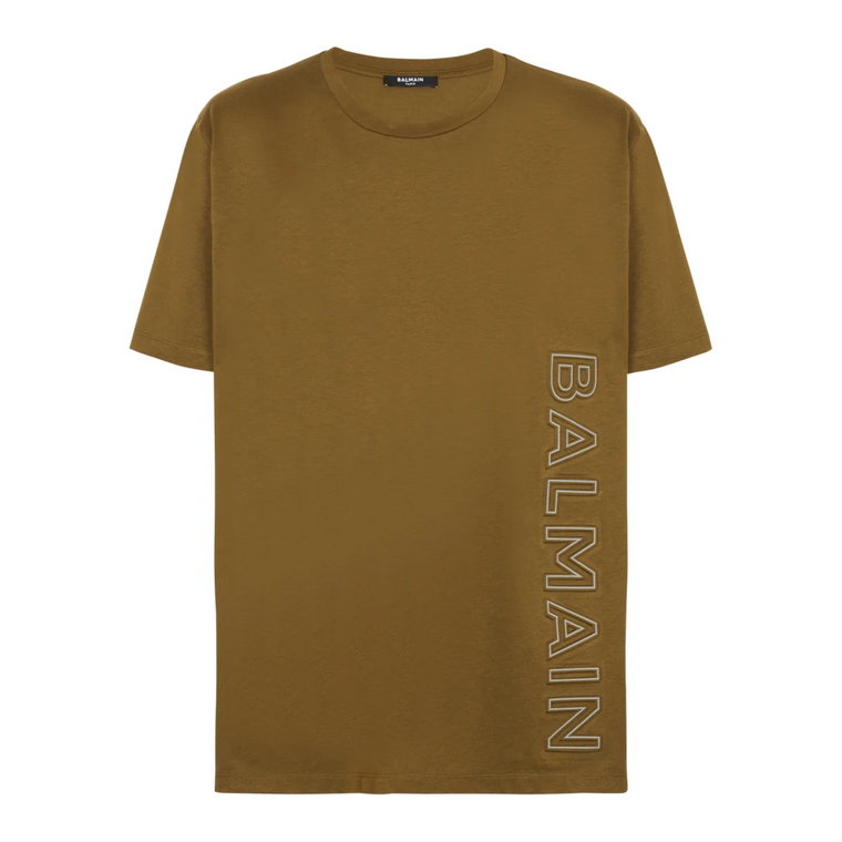 Oversize T-shirt z ekologicznej bawełny z refleksyjnym logo Balmain