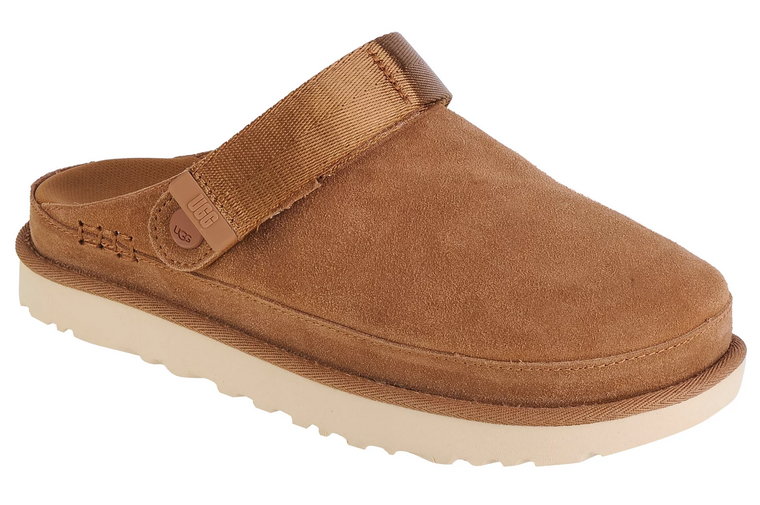 UGG Goldenstar Clog 1138252-CHE, Damskie, Brązowe, kapcie, skóra zamszowa, rozmiar: 37