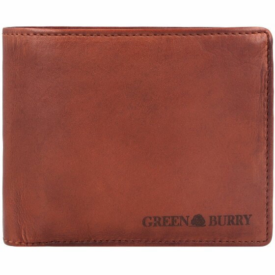 Greenburry Vintage Washed Leather Wallet 13 cm chestnut