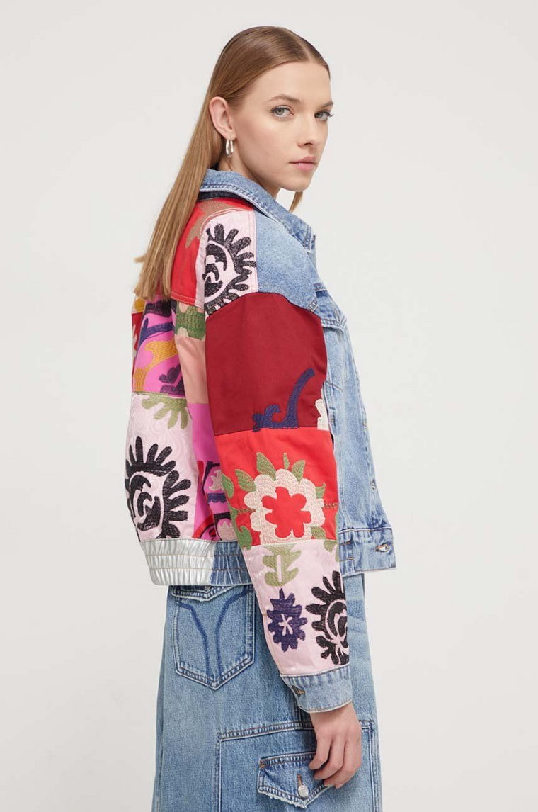 Desigual kurtka jeansowa DANIELA damska przejściowa oversize 24SWED01