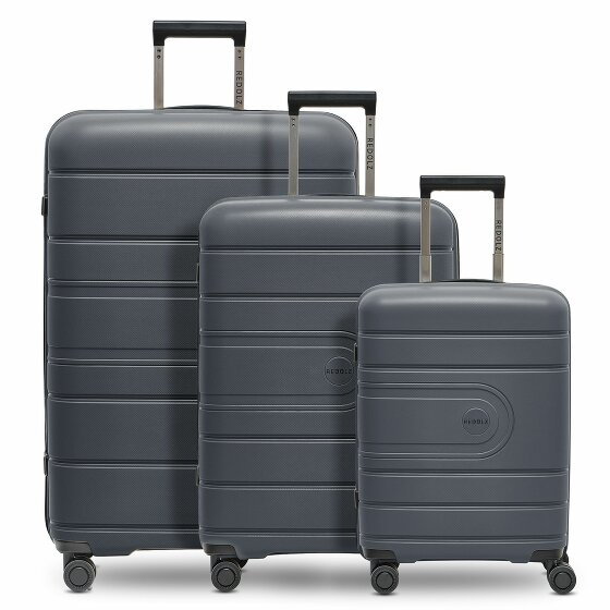 Redolz Essentials 11 3-SET 4 kółka Zestaw walizek 3-części dark grey