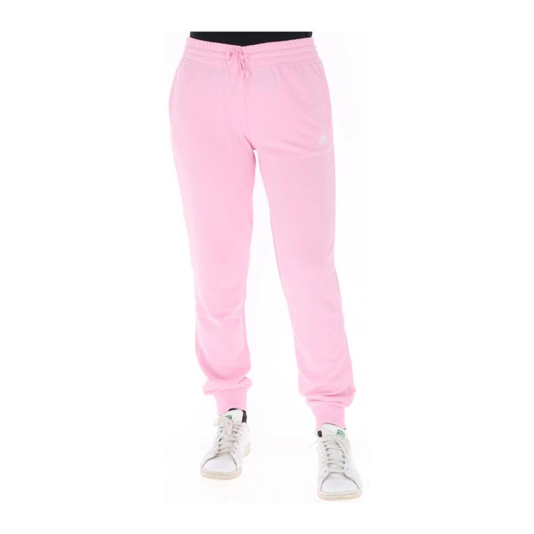 Różowe Spodnie Damskie z Wzorem Adidas