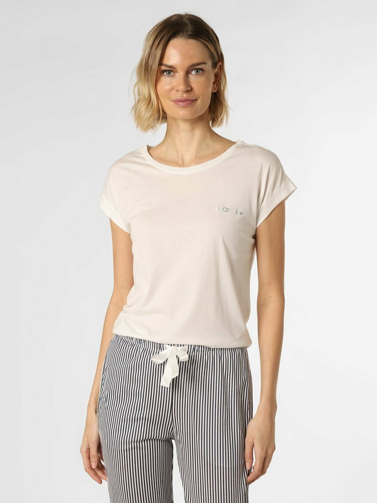 Marie Lund - Damska koszulka od piżamy, biały
