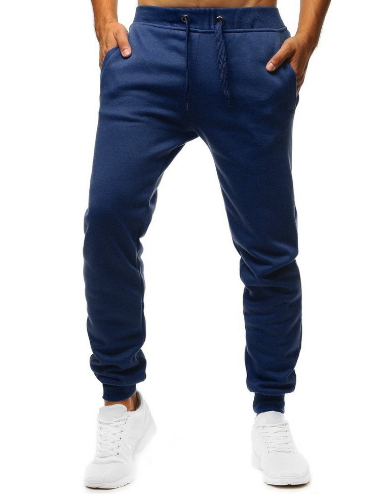 Spodnie męskie dresowe niebieskie Dstreet UX2709