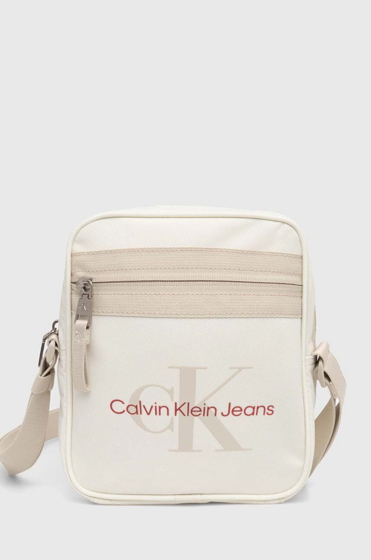 Calvin Klein Jeans saszetka kolor beżowy