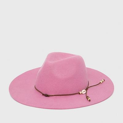 Medicine kapelusz wełniany kolor różowy wełniany