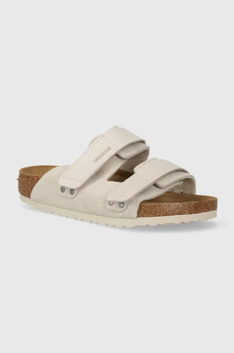 Birkenstock klapki zamszowe Uji kolor biały 1024800