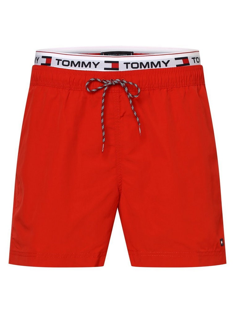 Tommy Hilfiger - Męskie spodenki kąpielowe, czerwony