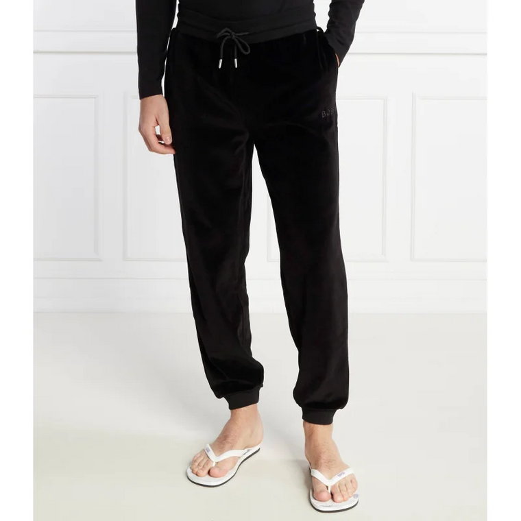 BOSS BLACK Spodnie dresowe Velour | Regular Fit