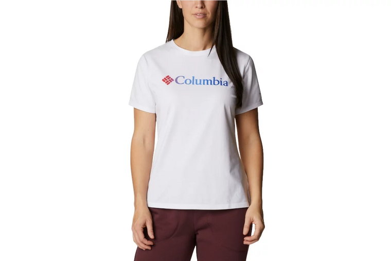 Columbia Sun Trek W Graphic Tee 1931753101, Damskie, Białe, t-shirty, poliester, rozmiar: M