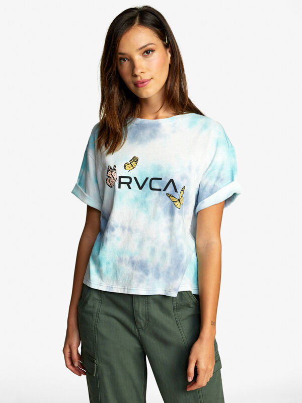 RVCA BUTTERFLY MULTI t-shirt damski - S