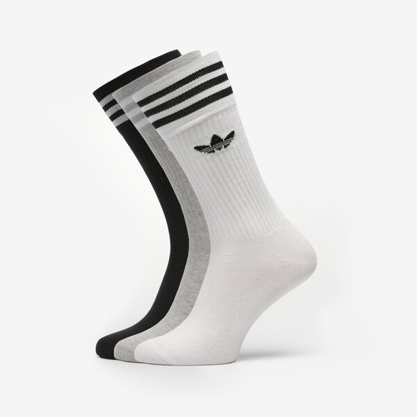 ADIDAS SKARPETY 3-PACK SOLID SOCKS HIGH CREW