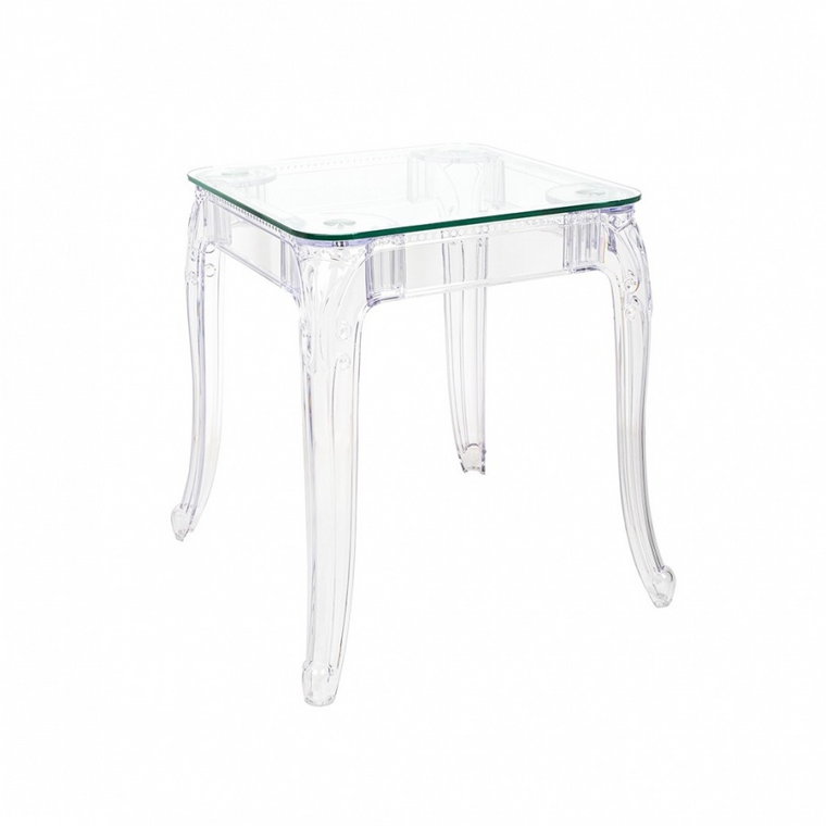 Stół king 60 transparentny - poliwęglan, szkło hartowane kod: KH010100204