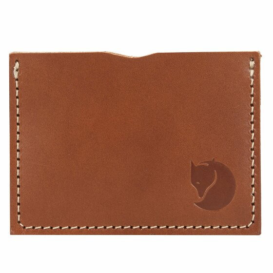 Fjällräven Övik Etui na karty kredytowe Skórzany 10 cm cognac