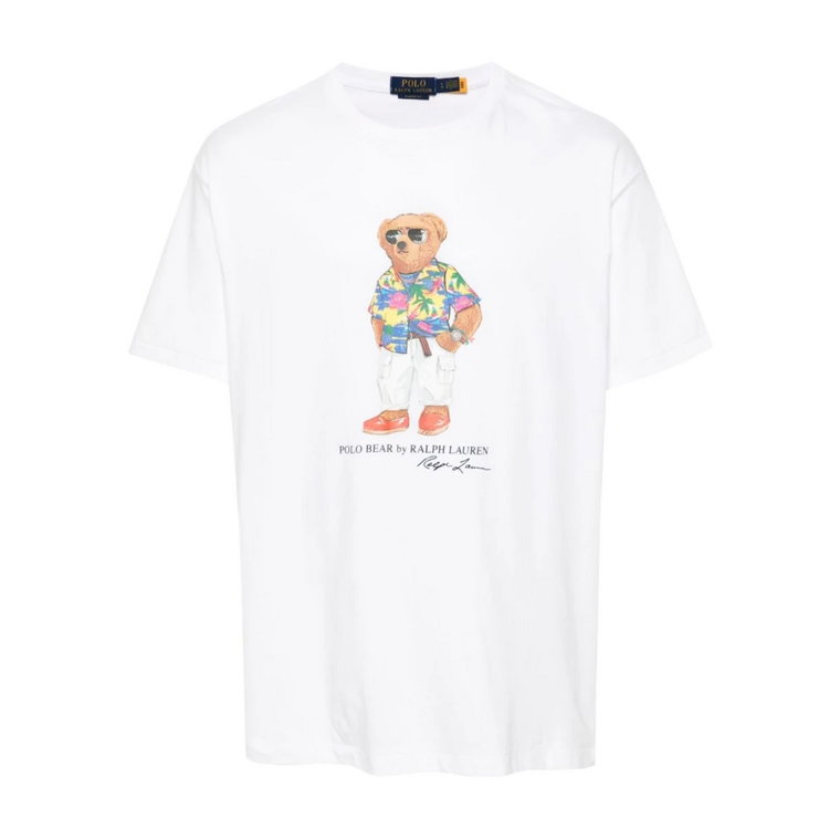 Biała koszulka Polo Bear Ralph Lauren