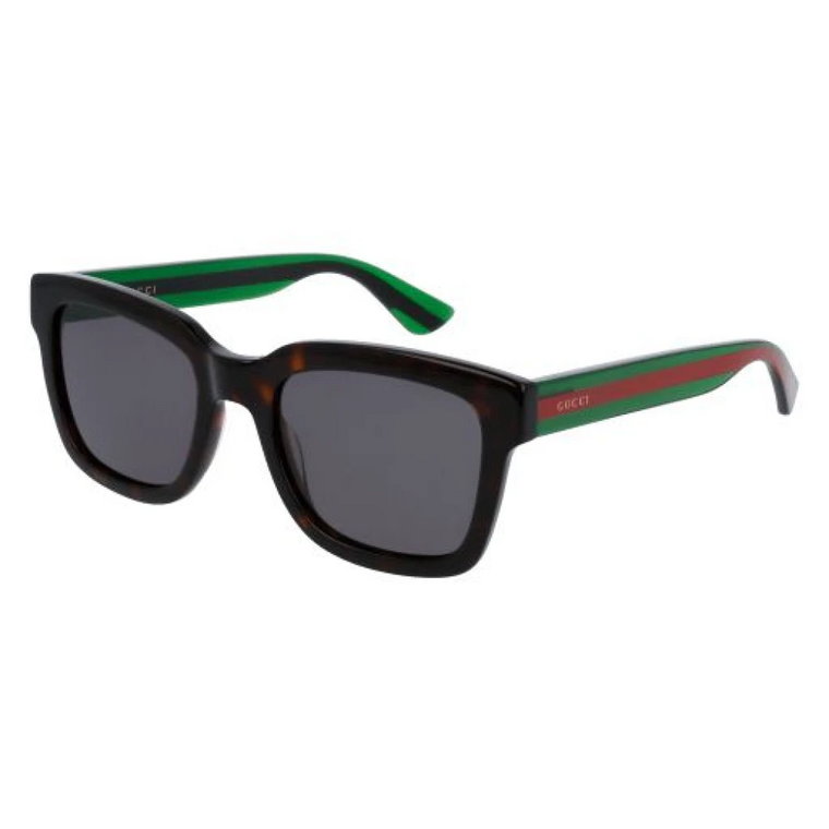 Gg0001Sn Havana Green Grey Okulary przeciwsłoneczne Gucci