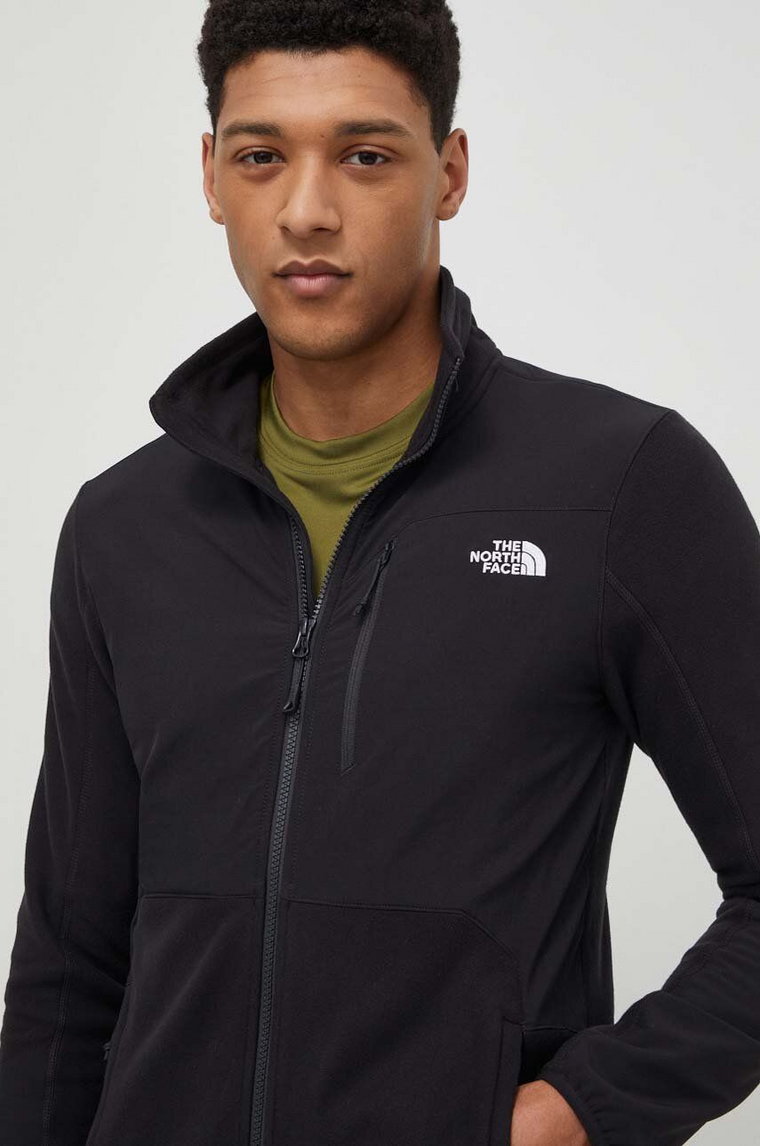 The North Face bluza sportowa Glacier Pro kolor czarny gładka NF0A5IHSKX71