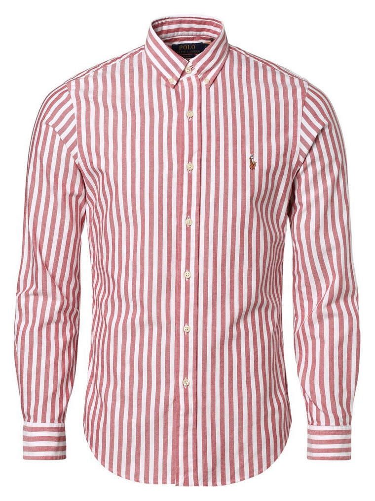 Polo Ralph Lauren - Koszula męska  Slim Fit, czerwony|biały