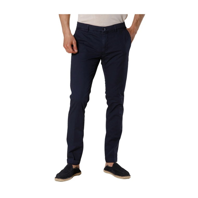 Extra Slim Chino Spodnie Granatowe Mason's