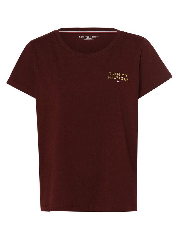 Tommy Hilfiger - Damska koszulka od piżamy, czerwony