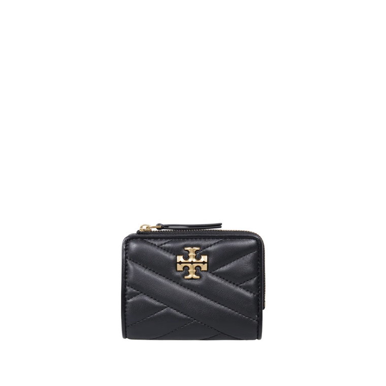 Czarny Portfel Chevron Bi-Fold Tory Burch