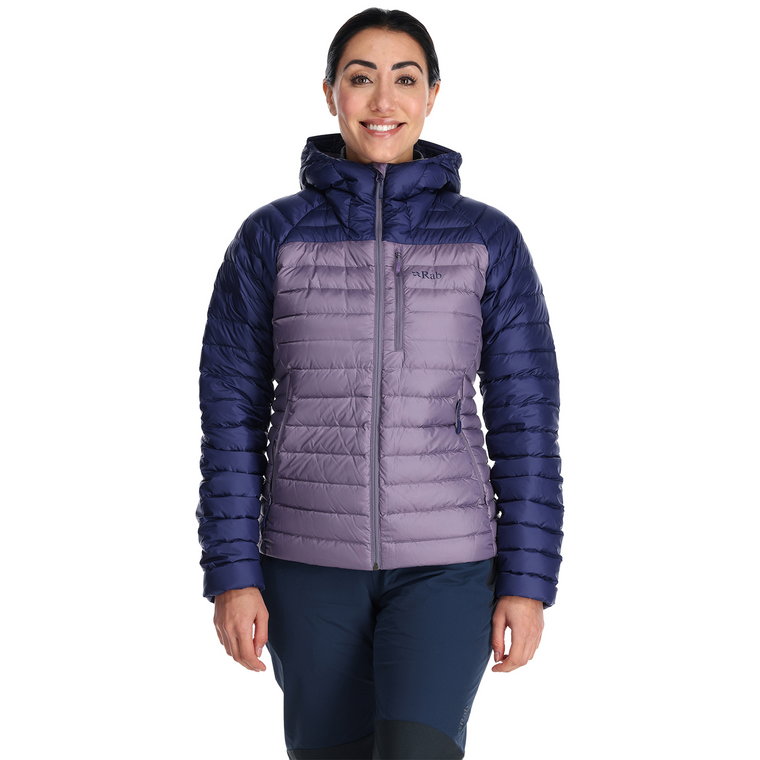 Damska kurtka puchowa Rab Microlight Alpine Jacket patriot blue/purple sage - 10