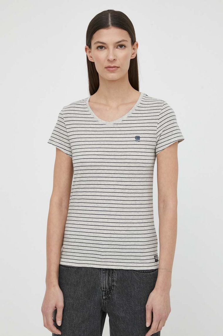 G-Star Raw t-shirt bawełniany damski kolor szary