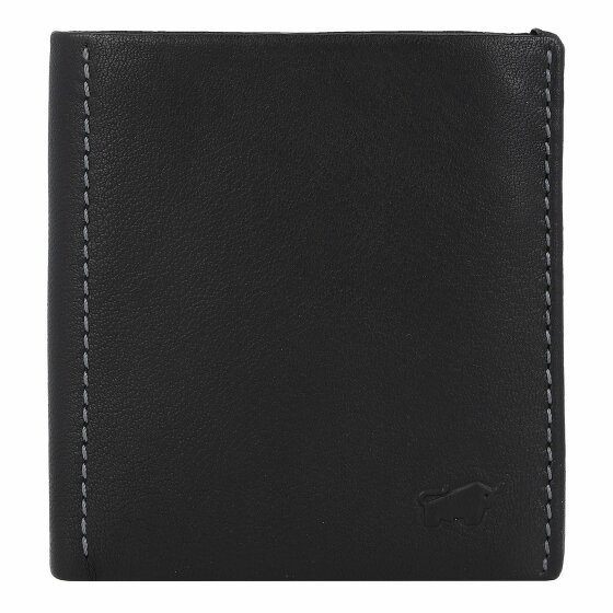 Braun Büffel Henry Wallet Leather 10 cm schwarz