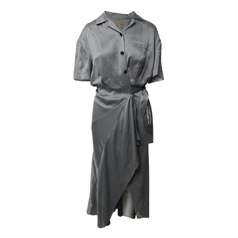 Pre-owned Silk dresses Burberry Vintage