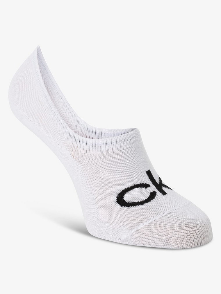 Calvin Klein - Damskie skarpety do obuwia sportowego, biały