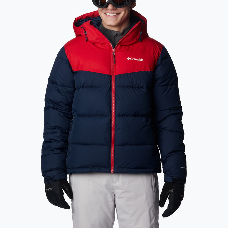 Kurtka narciarska męska Columbia Iceline Ridge collegiate navy/mountain red