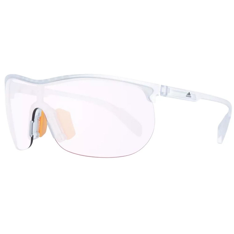 Białe sportowe okulary przeciwsłoneczne Adidas