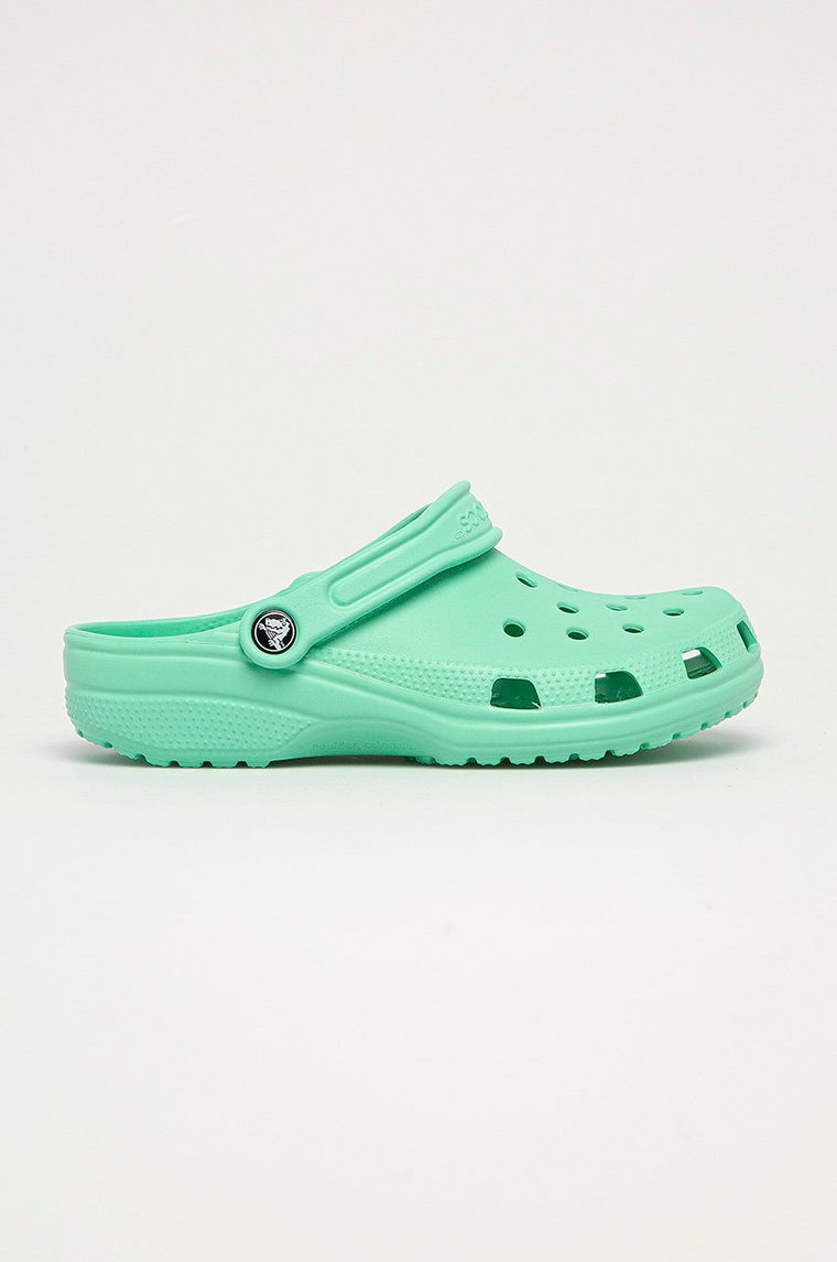 Crocs klapki Classic damskie kolor zielony 10001