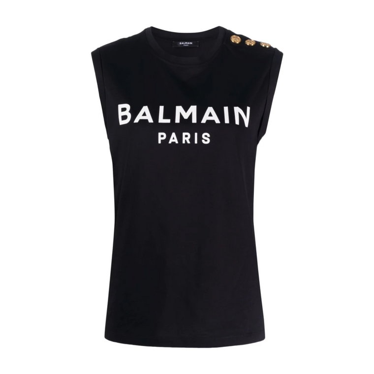 Logo Print Tank Top Balmain