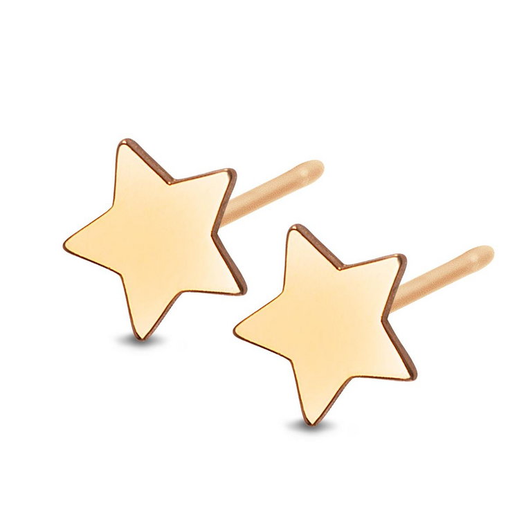 Kolczyki złote- gwiazdy - Mini