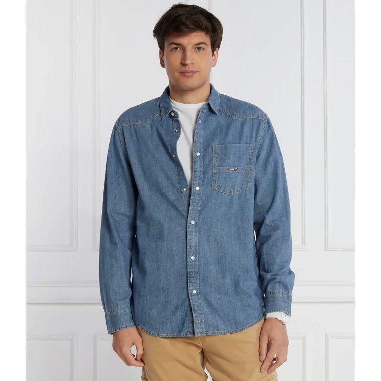 Tommy Jeans Koszula | Relaxed fit | denim