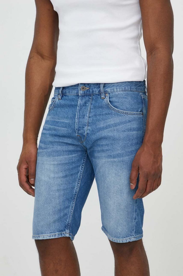 Pepe Jeans szorty jeansowe RELAXED SHORT męskie kolor niebieski PM801079MN9