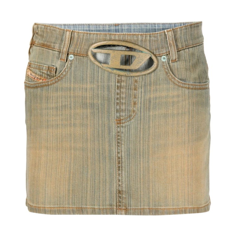 01 Denim Mini Spódnica Diesel