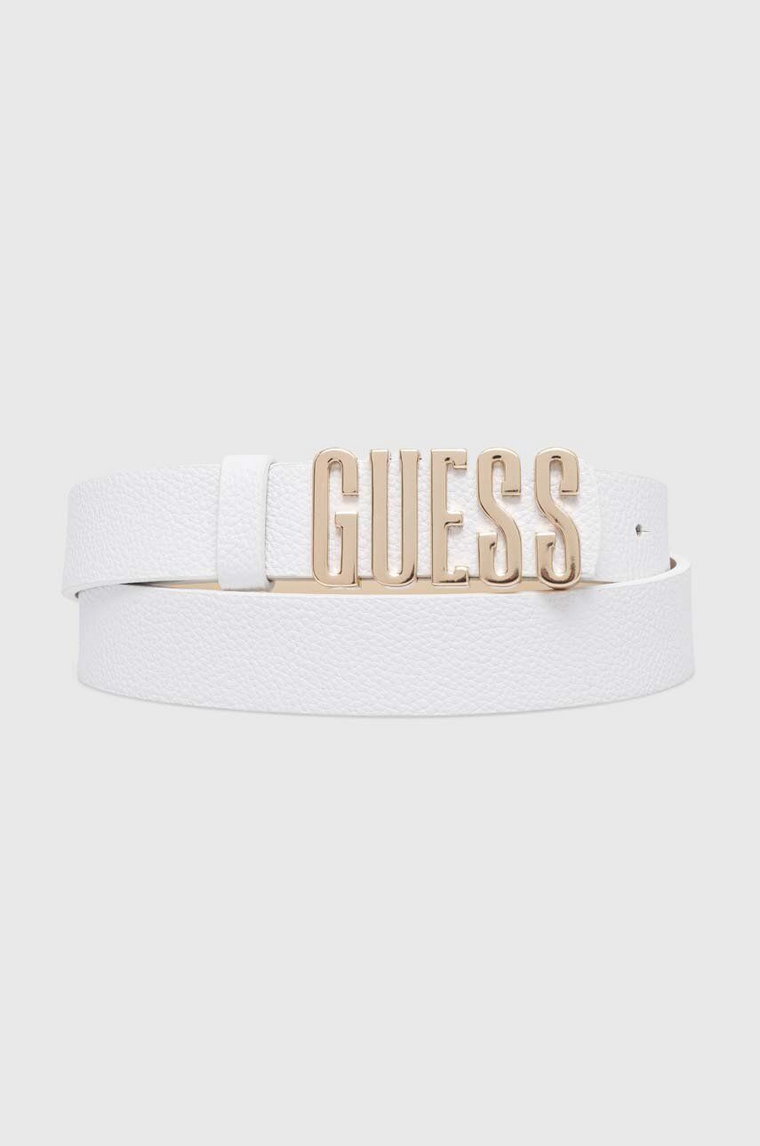 Guess pasek MERDIAN damski kolor biały BW9114 P4225