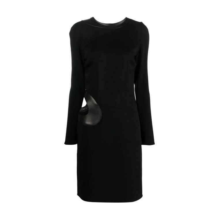 Czarna Sukienka z Wycięciami Tom Ford