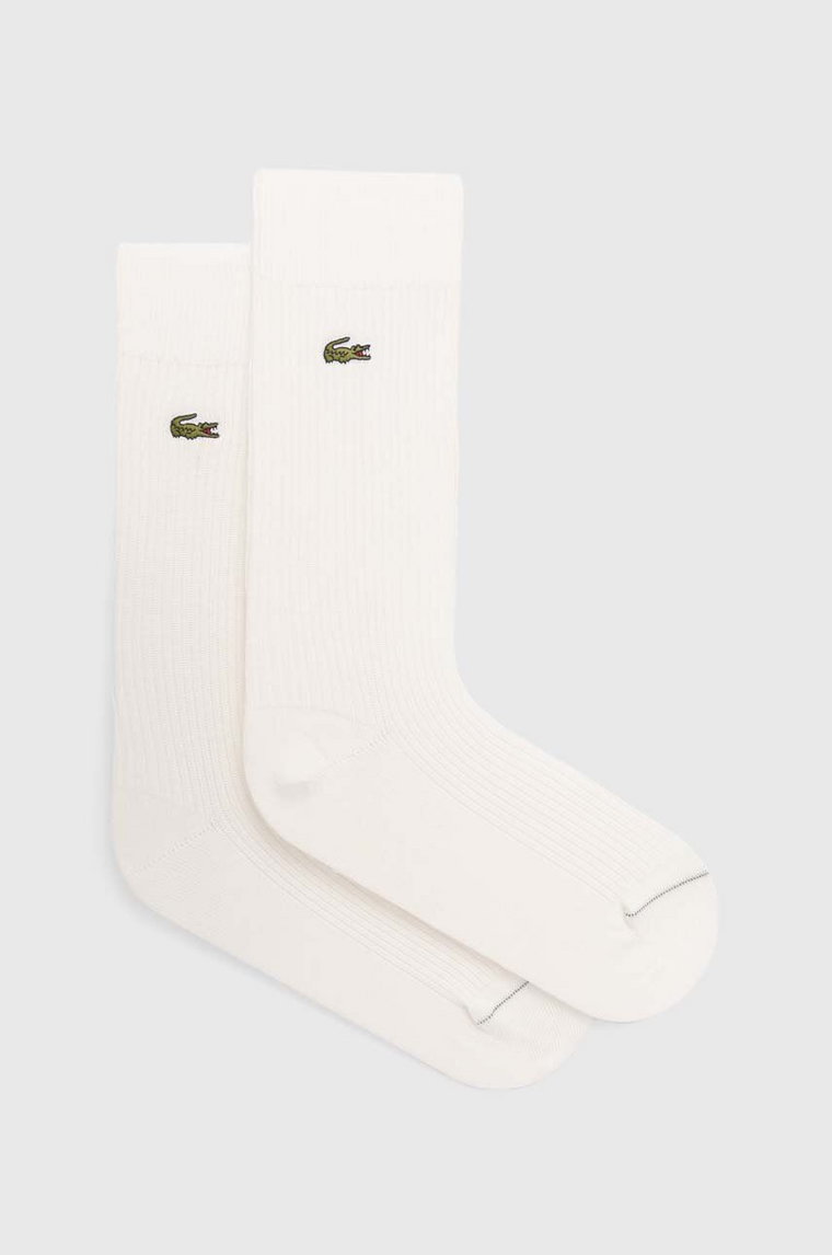 Lacoste skarpetki 2-pack kolor biały RA7868