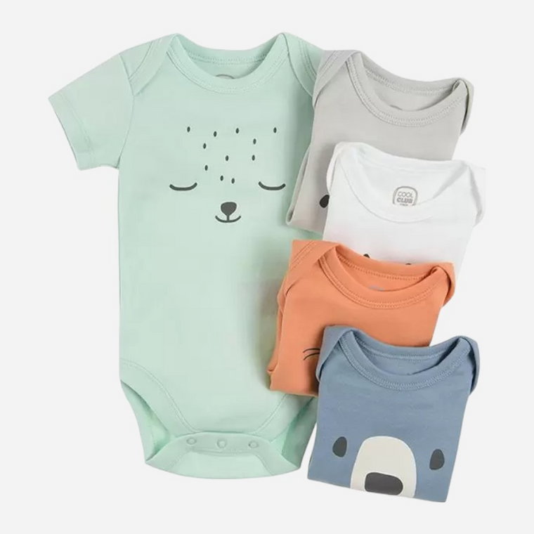 Komplet body-koszulek dziecięcych 5 szt dla noworodków Cool Club CUU2400325-00 68 cm Wielokolorowy (5903977133823). Body niemowlęce