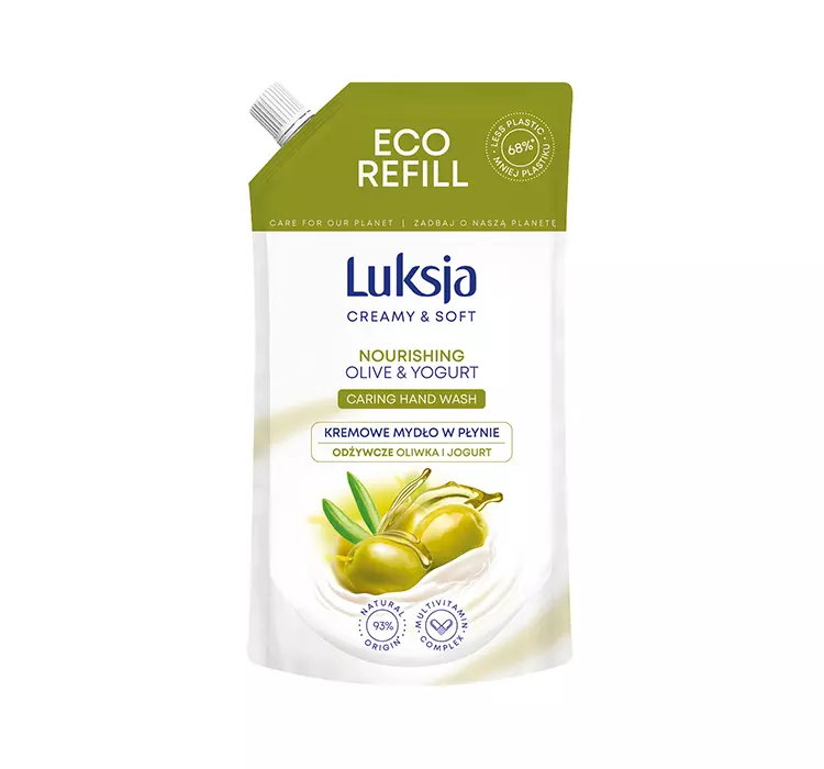 LUKSJA CREAMY & SOFT MYDŁO W PŁYNIE OLIWKA I JOGURT ZAPAS 400ML