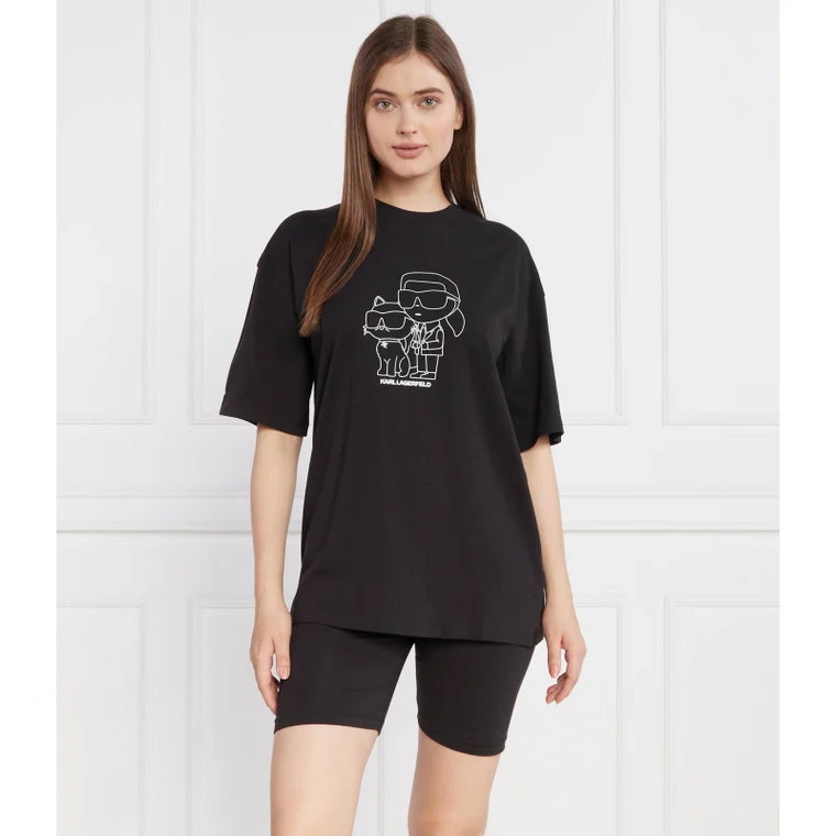 Karl Lagerfeld Piżama ikonik 2.0 bike short pj set | Regular Fit