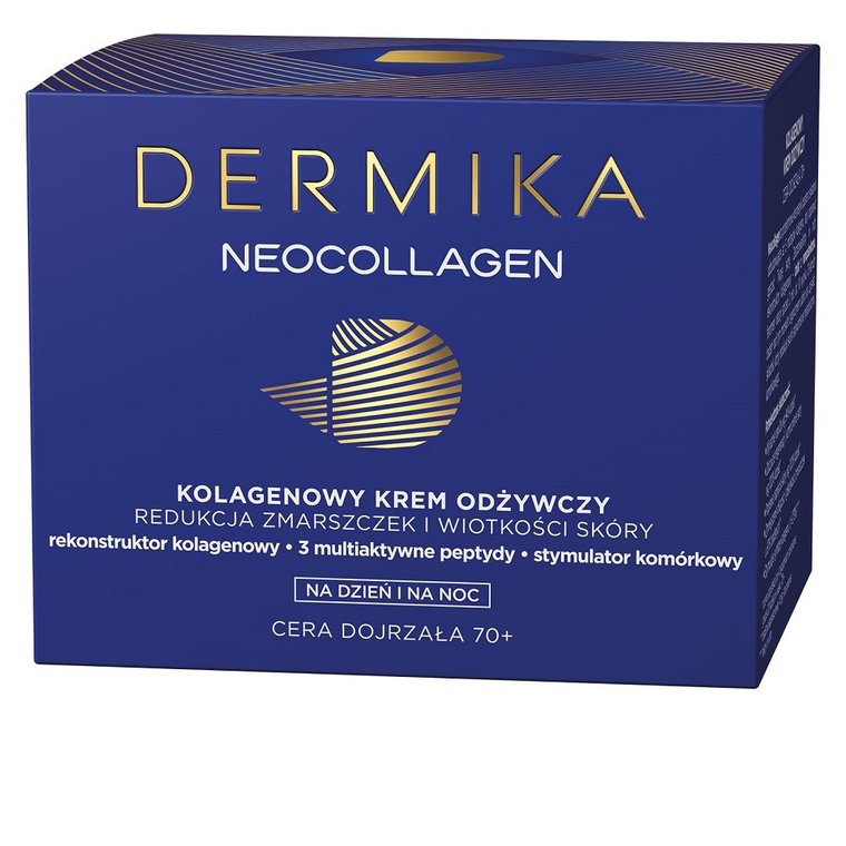 Dermika, Neocollagen, multikolagenowy krem odżywczy do redukcji zmarszczek i wiotkości skóry 70+, 50 ml