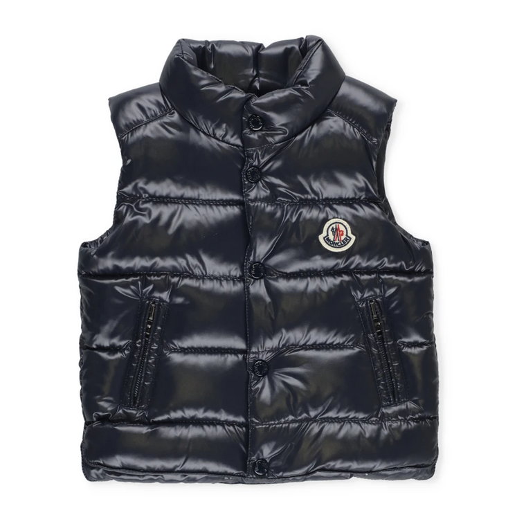 Niebieski Baby Kamizelka Chłopiec Moncler